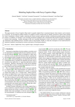 Modeling Implicit Bias with Fuzzy Cognitive Maps