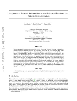 Sparsified Secure Aggregation for Privacy-Preserving Federated Learning