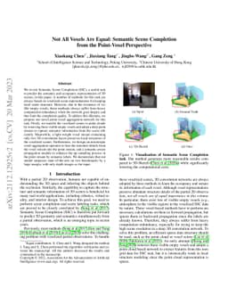 Not All Voxels Are Equal: Semantic Scene Completion from the Point-Voxel
  Perspective