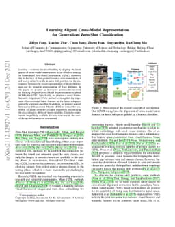 Learning Aligned Cross-Modal Representation for Generalized Zero-Shot
  Classification