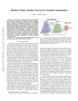 Realtime Global Attention Network for Semantic Segmentation