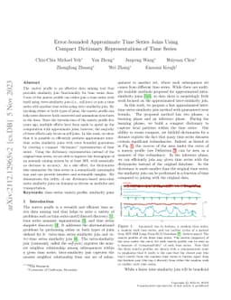 Error-bounded Approximate Time Series Joins Using Compact Dictionary
  Representations of Time Series