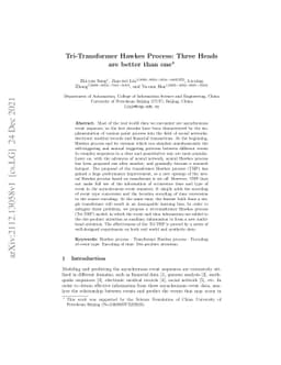 Tri-Transformer Hawkes Process: Three Heads are better than one