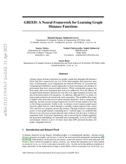 GREED: A Neural Framework for Learning Graph Distance Functions