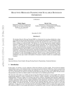 Reactive Message Passing for Scalable Bayesian Inference