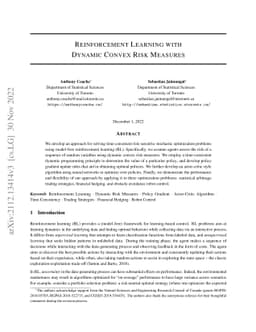Reinforcement Learning with Dynamic Convex Risk Measures