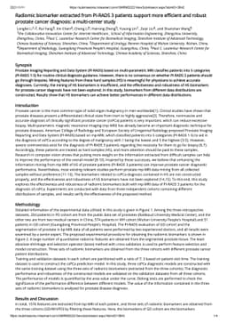 Radiomic biomarker extracted from PI-RADS 3 patients support more
  eìcient and robust prostate cancer diagnosis: a multi-center study