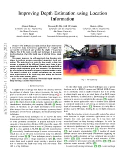 Improving Depth Estimation using Location Information