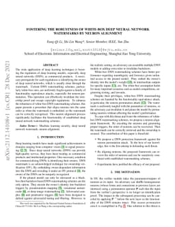Fostering the Robustness of White-Box Deep Neural Network Watermarks by
  Neuron Alignment