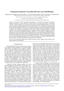 Federated Learning for Cross-block Oil-water Layer Identification