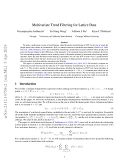 Multivariate Trend Filtering for Lattice Data