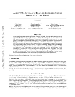 AutoFITS: Automatic Feature Engineering for Irregular Time Series