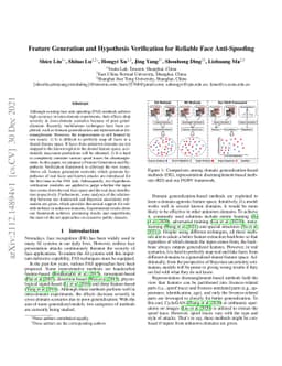 Feature Generation and Hypothesis Verification for Reliable Face
  Anti-Spoofing