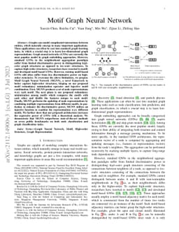 Motif Graph Neural Network
