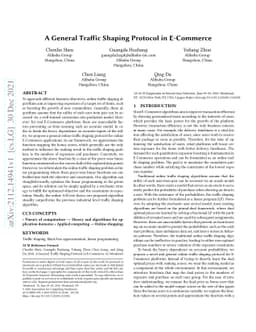 A General Traffic Shaping Protocol in E-Commerce