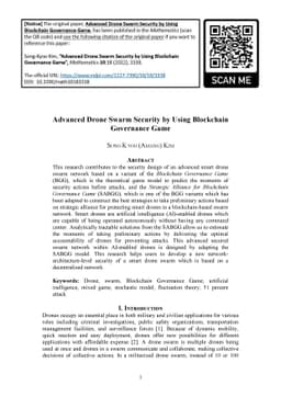 Advanced Drone Swarm Security by Using Blockchain Governance Game
