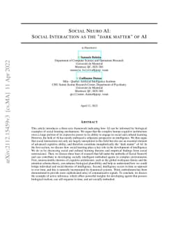 Social Neuro AI: Social Interaction as the "dark matter" of AI