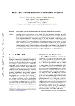 On the Cross-dataset Generalization in License Plate Recognition