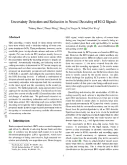 Uncertainty Detection and Reduction in Neural Decoding of EEG Signals