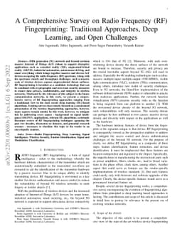 A Comprehensive Survey on Radio Frequency (RF) Fingerprinting:
  Traditional Approaches, Deep Learning, and Open Challenges