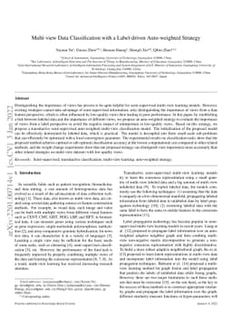 Multi-view Data Classification with a Label-driven Auto-weighted
  Strategy
