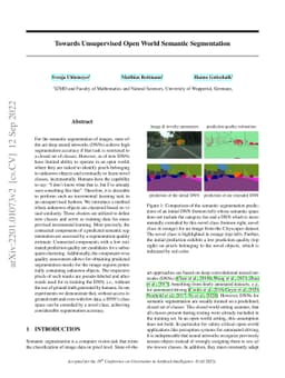 Towards Unsupervised Open World Semantic Segmentation