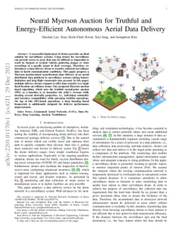Neural Myerson Auction for Truthful and Energy-Efficient Autonomous
  Aerial Data Delivery