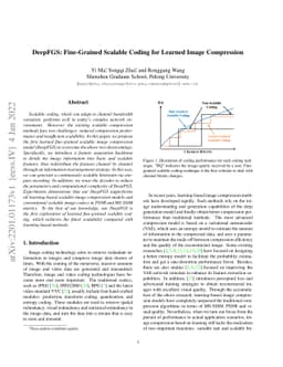 DeepFGS: Fine-Grained Scalable Coding for Learned Image Compression