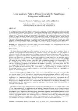 Local Quadruple Pattern: A Novel Descriptor for Facial Image Recognition
  and Retrieval