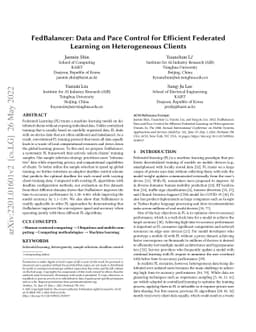 FedBalancer: Data and Pace Control for Efficient Federated Learning on
  Heterogeneous Clients