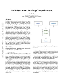 Multi Document Reading Comprehension