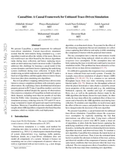 CausalSim: A Causal Framework for Unbiased Trace-Driven Simulation