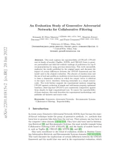 An Evaluation Study of Generative Adversarial Networks for Collaborative
  Filtering