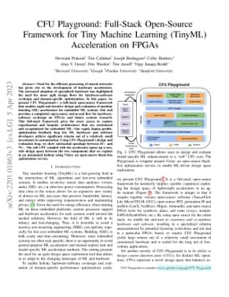 CFU Playground: Full-Stack Open-Source Framework for Tiny Machine
  Learning (tinyML) Acceleration on FPGAs