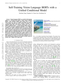 Self-Training Vision Language BERTs with a Unified Conditional Model
