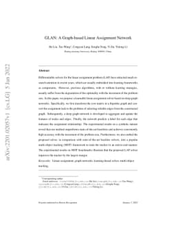 GLAN: A Graph-based Linear Assignment Network