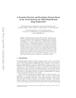 A Keypoint Detection and Description Network Based on the Vessel
  Structure for Multi-Modal Retinal Image Registration