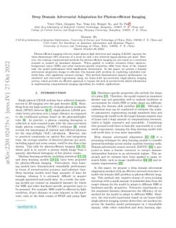 Deep Domain Adversarial Adaptation for Photon-efficient Imaging