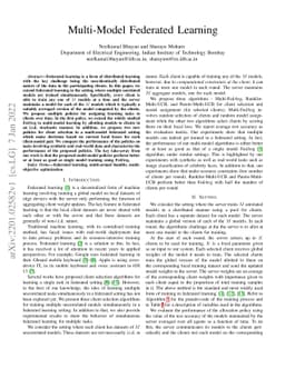 Multi-Model Federated Learning
