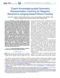 Expert Knowledge-guided Geometric Representation Learning for Magnetic
  Resonance Imaging-based Glioma Grading