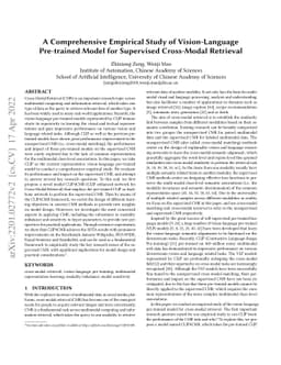 A Comprehensive Empirical Study of Vision-Language Pre-trained Model for
  Supervised Cross-Modal Retrieval