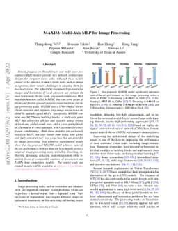 MAXIM: Multi-Axis MLP for Image Processing
