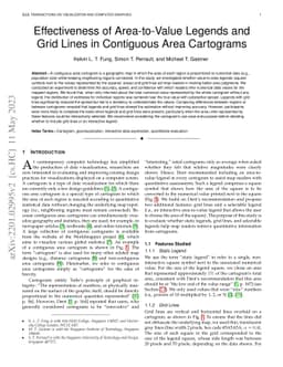Effectiveness of Area-to-Value Legends and Grid Lines in Contiguous Area
  Cartograms