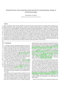 Systematic biases when using deep neural networks for annotating large
  catalogs of astronomical images