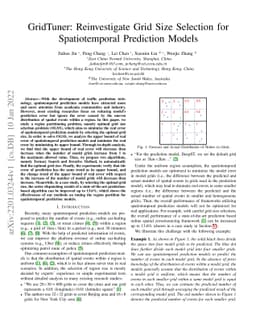 GridTuner: Reinvestigate Grid Size Selection for Spatiotemporal
  Prediction Models [Technical Report]