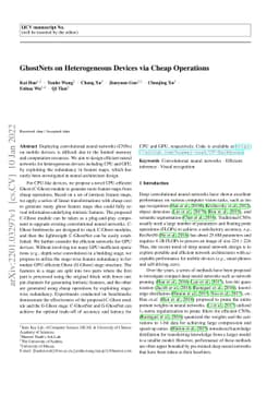 GhostNets on Heterogeneous Devices via Cheap Operations