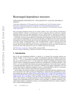 Rearranged dependence measures