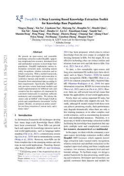 DeepKE: A Deep Learning Based Knowledge Extraction Toolkit for Knowledge
  Base Population