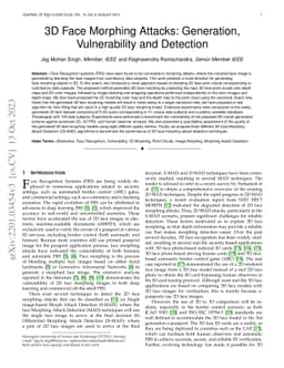 3D Face Morphing Attacks: Generation, Vulnerability and Detection
