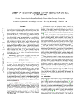 A study on cross-corpus speech emotion recognition and data augmentation